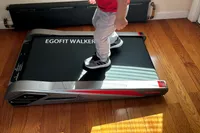 Child walking on Egofit Walker Pro-M1 Treadmill
