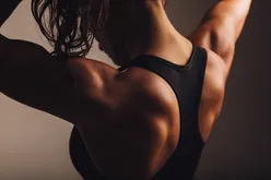 Woman with a muscular body