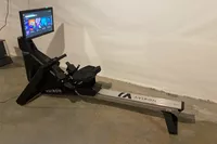 Aviron Strong Series Rowing Machine displayed on concrete