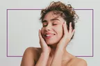 Woman Touching Her Face