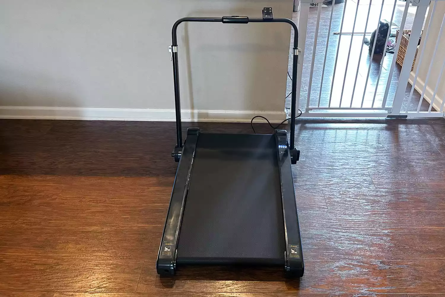LifePro PacerMini Pro Portable Treadmill set on wooden flooring