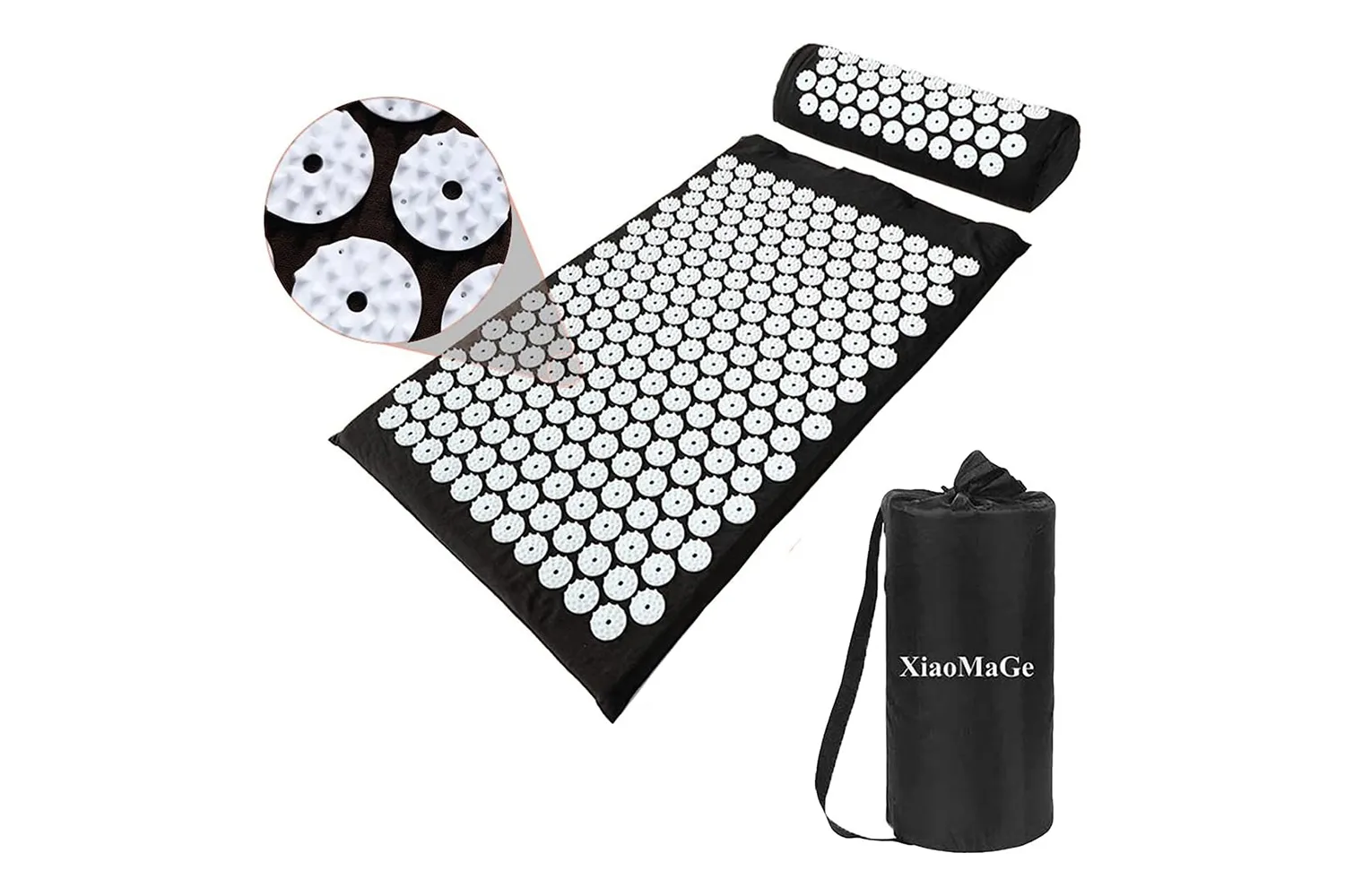  XiaoMaGe Acupressure Mat and Pillow Set with Bag