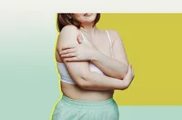 Woman Hugging Herself