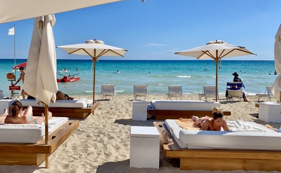 Torre Lapillo beach in Puglia, Italy