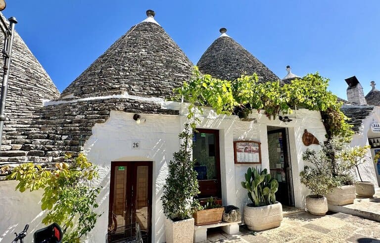 historic trulli homes in Alberobello, Italy