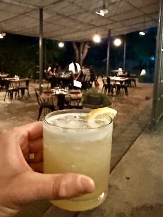 a margarita in a bar in Lilongwe Malawi